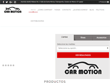 Tablet Screenshot of carmotion.com.mx